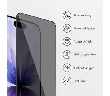Accezz Gehard Glas Privacy Screenprotector + Applicator