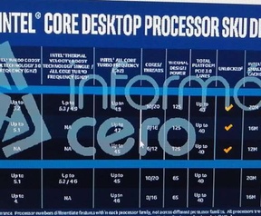Intel Comet Lake S slides