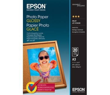Epson Photo Paper Glossy - A3 - 20 Vellen