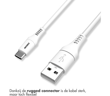 Accezz USB-C naar USB kabel - 2 meter - Wit