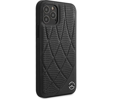 Mercedes-Benz New Bow Back Case - iPhone 12/12 Pro (6.1") - Zwart Zwart
