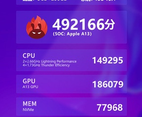 AnTuTu-scores iPhone SE (2020)