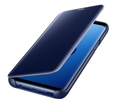 Samsung Galaxy S9 Clear-View Standing Cover  Blauw