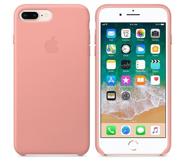 Apple iPhone 8 Plus / 7 Plus Leather Case - Soft Pink