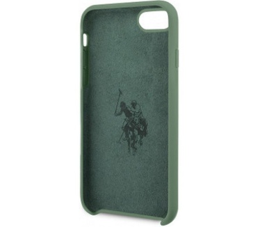 U.S. Polo Logo Silicone Hard Cover iPhone 7/8/SE (2020) - Groen  Groen