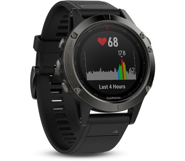 Garmin Fenix 5 (47mm, standaard glas) Grijs (Zwart)