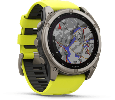 Garmin fēnix 8 Solar, 51mm, Titanium body, Sapphire Glass, Grijs (Geel)