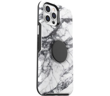 Otterbox Otter+Pop Symmetry Series voor Apple iPhone 12 Pro Max, White Marble