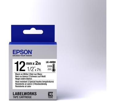 Epson Hittebestendige label tape voor Epson-etikettencassette LK-4WBH