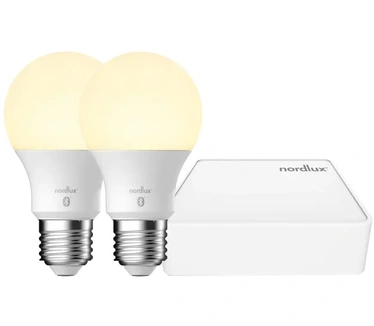 Nordlux 2070062701 Gloeilamp-lamp Energielabel E (A - G) E27 7 W (Ø x h) 60 mm x 109 mm Dimbaar, Besturing via App 2 stuk(s)