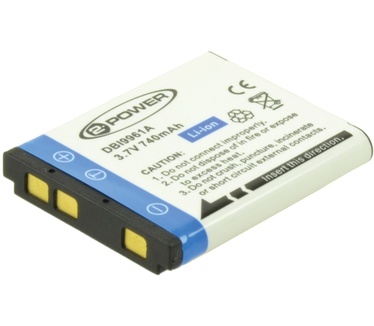 2-Power Digital Camera Battery 3.7v 600mAh