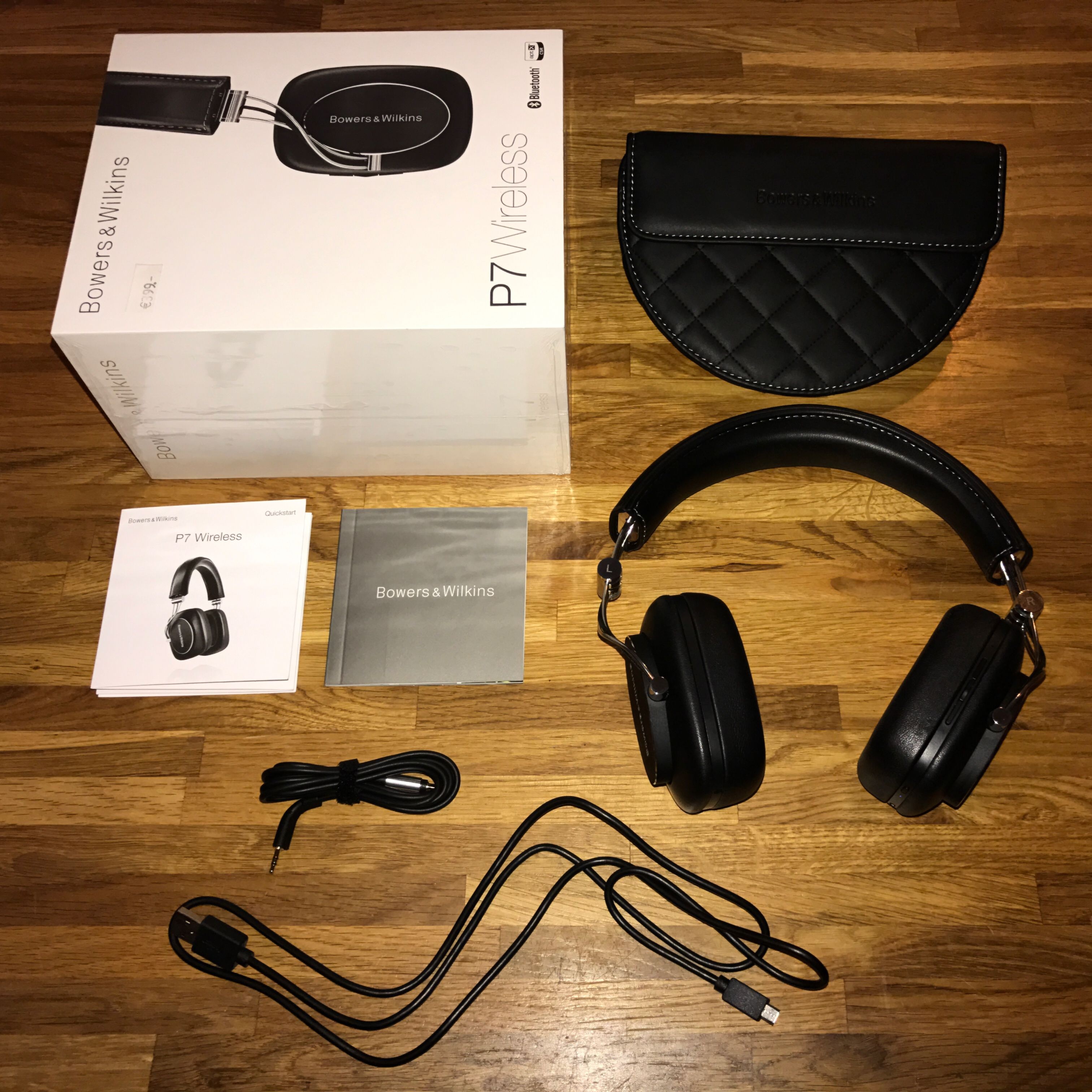 Bowers & Wilkins P7 Wireless (Aluminium, Zwart) - Rimboeloper
