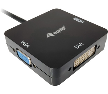 Equip Mini DisplayPort to VGA / HDMI / DVI Adapter