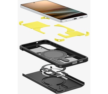Spigen Galaxy S25 Edge Case Tough Armor AI (MagFit) Zwart