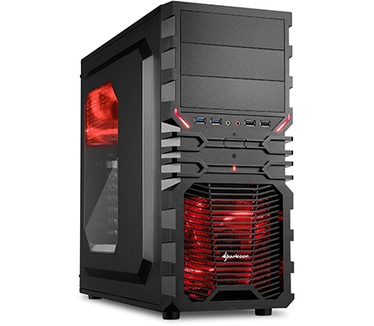Sharkoon VG4-W red ATX