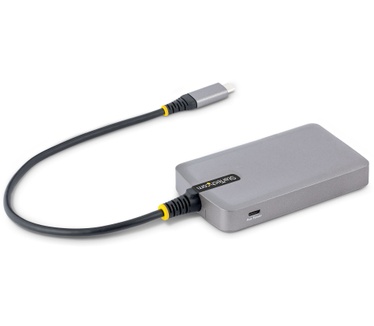 Startech.com 3-Port USB-C Hub met Ethernet, 3x USB-A , Gigabit Ethernet RJ45, USB 3.0 5Gbps, Bus-Powered, 30cm Kabel, Compacte Laptop USB Type-C Hub Adapter met GbE, Micro USB Voeding