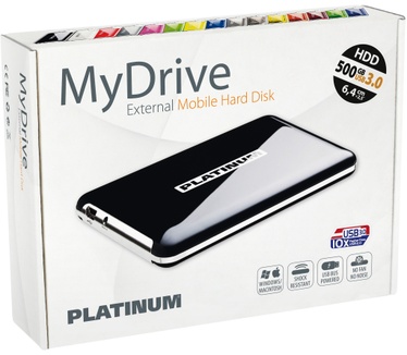 Bestmedia Platinum MyDrive USB 3.0 500GB Blauw