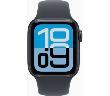 Apple Watch SE 3, 40mm, GPS + Cellular, Sportbandje M/L, Zwart (Zwart)