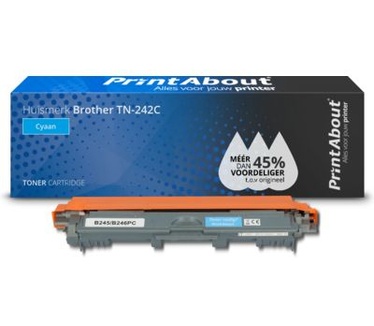PrintAbout Huismerk Brother TN-242C Toner Cyaan