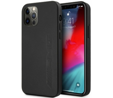Mercedes-Benz AMG Leather HardCase iPhone 12 Pro Max (6.7") Zwart Zwart