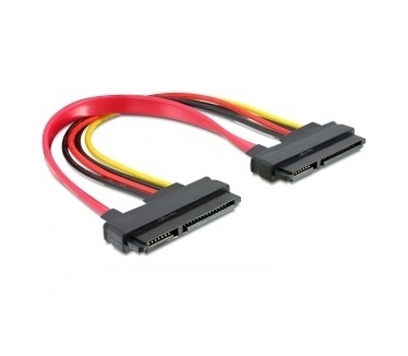 Delock Cable SATA 22pin / 22pin FM, 0.2m