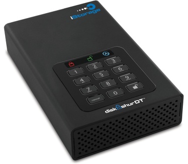 iStorage diskAshur DT USB3.0 HDD 1TB 1TB Zwart