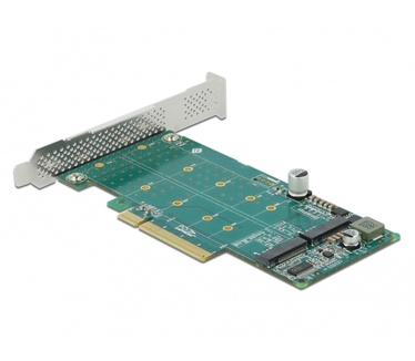 Delock 89045 PCI Express x8 kaart tot 2 x interne NVMe M.2 Key M - Bifurcation -