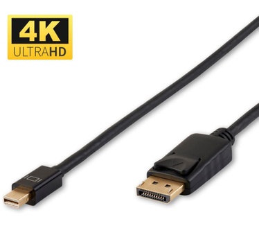 Microconnect 0.5m Mini Displayport-Displayport M-M Zwart
