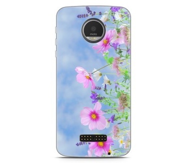Just in Case Motorola Moto Z Hoesje roze bloemen
