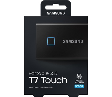 Samsung Portable SSD T7 Touch 500GB Zwart