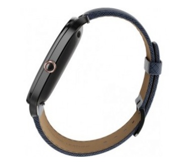 Asus Zenwatch 2 (leren band) Zwart (Beige, Blauw)