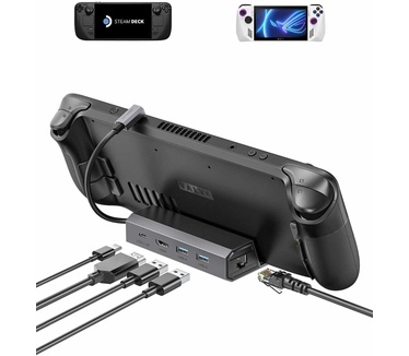 Jsaux Docking Station Compatibel met Steam Deck (5-in-1)