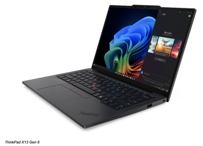 ThinkPad X13 Gen 6. Bron: Lenovo