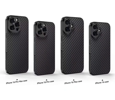 Mojogear 17mm lens case voor iPhone 16 Plus - Carbon Carbon