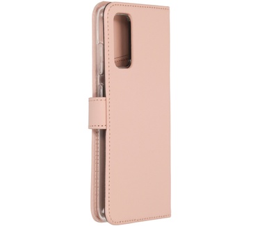 Selencia Echt Lederen Bookcase Samsung Galaxy S20 - Roze