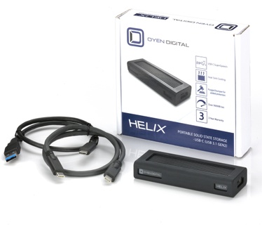 Oyen Digital Helix Dura USB-C TLC NVMe Portable Rugged SSD 4TB Zwart