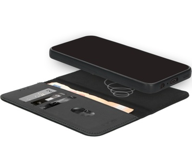 Mobiparts Leather 2 in 1 Wallet Case Apple iPhone 17 Pro Black