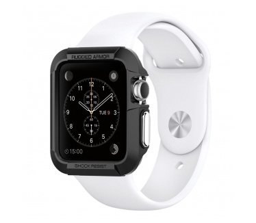 Spigen Rugged Armor Apple Watch (38mm) Case - SGP11485 - Black