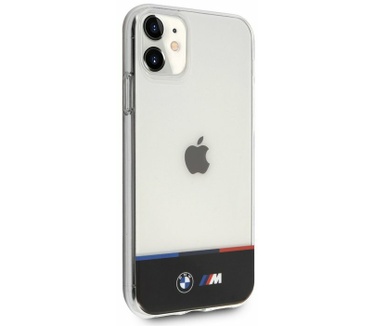 BMW M-Line Tricolor BackCase - Apple iPhone 11 (6.1") Transparant Transparant
