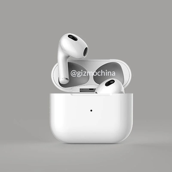 Apple AirPods 3-render via GizmoChina