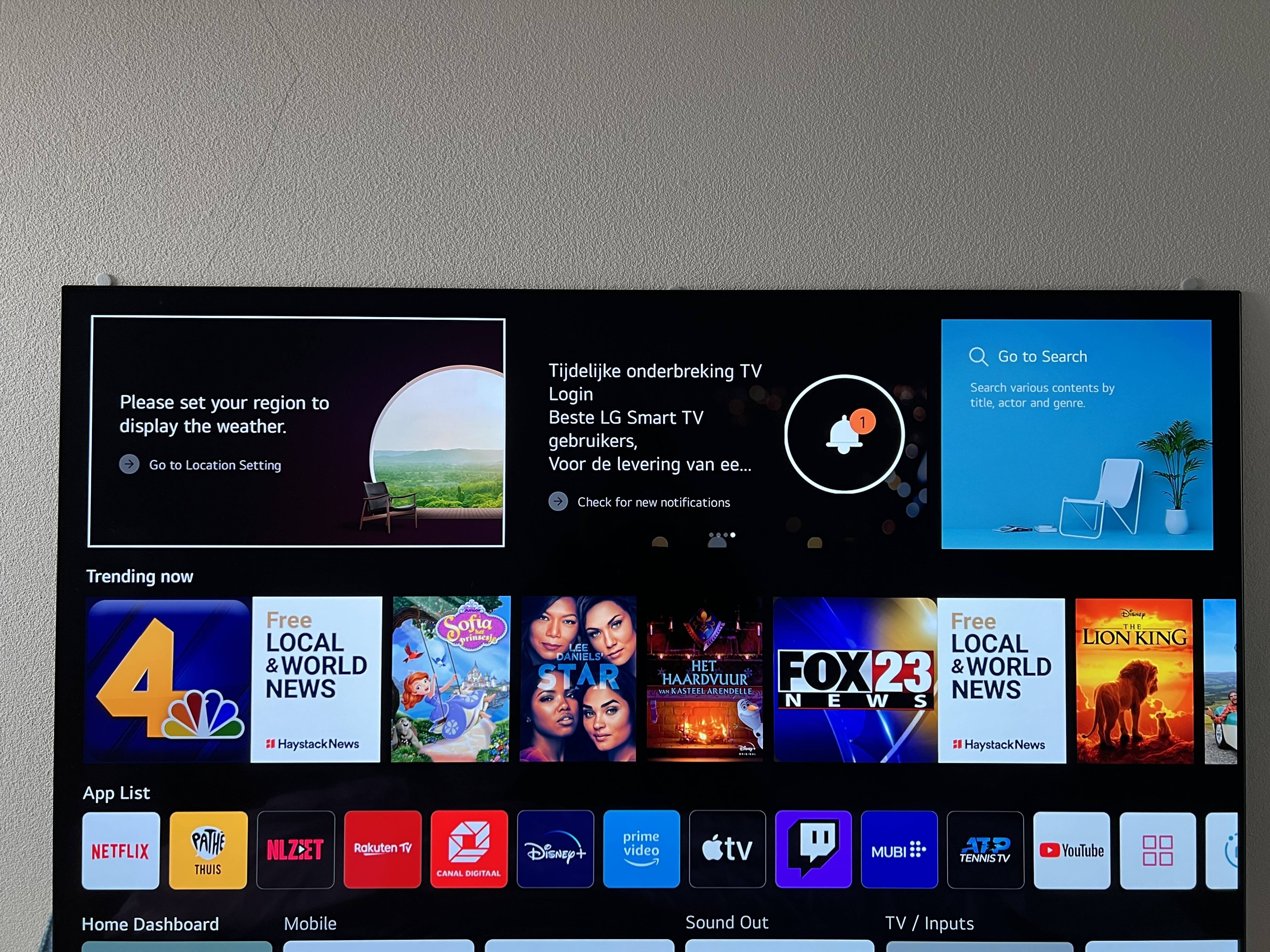 LG OLED65A16LA Zwart Terrie Product reviews Tweakers