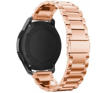 qMust Metalen armband voor Samsung Gear S3 Classic / S3 Frontier - Rose Gold