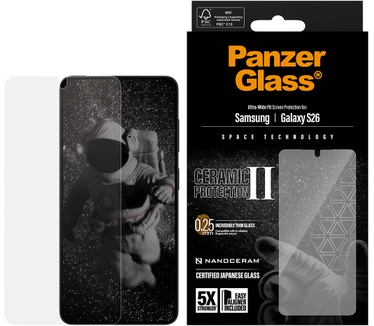 PanzerGlass PanzerGlass® Ceramic Screen Protector Samsung Galaxy S26 | Ultra-Wide Fit w. EasyAligner