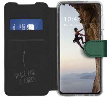 Accezz Xtreme Wallet Bookcase Galaxy S21 Ultra - Donkergroen (Galaxy S21 Ultra) Groen
