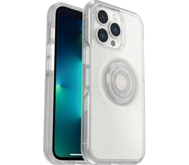 Otterbox OtterBox Otter+Pop-hoesje voor iPhone 13 Pro Max / iPhone 12 Pro Max, schokbestendig, valbestendig, beschermhoes met PopSockets PopGrip, 3x getest volgens militaire standaard, transparant