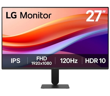 LG MONITOR 27' 27U411A-B.AEUQ FHD IPS 120HZ 5MS SLIM STAND Zwart