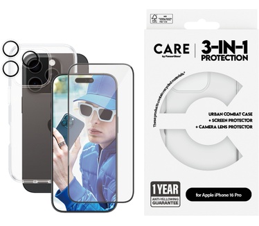 PanzerGlass CARE by PG3-in-1 Bundle iPhone16 6.3 Pro