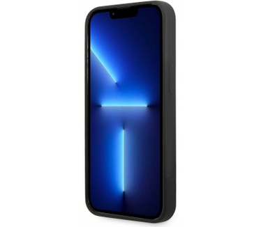 Guess Silicone 4G Logo Back Case iPhone 13 Pro Max (6.7") - Zwart Zwart