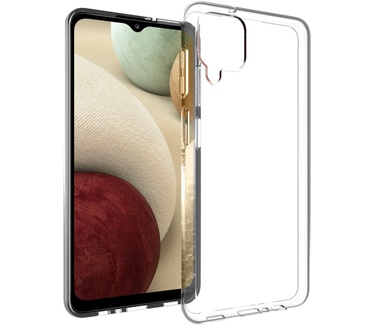 Accezz Clear Backcover Samsung Galaxy A12 - Transparant (Galaxy A12) Transparant
