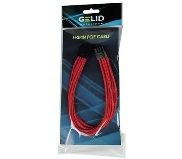 Gelid Solutions 6+2 Pin Extension Cable - Red 30cm